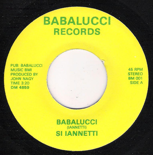Si Iannetti - Babalucci / Tears Of Love (7")