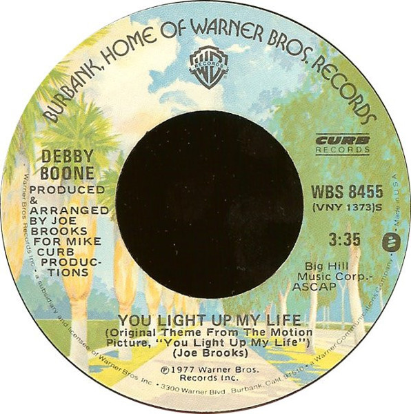 Debby Boone - You Light Up My Life - Warner Bros. Records, Curb Records - WBS 8455 - 7", Single, Jac 1142408027