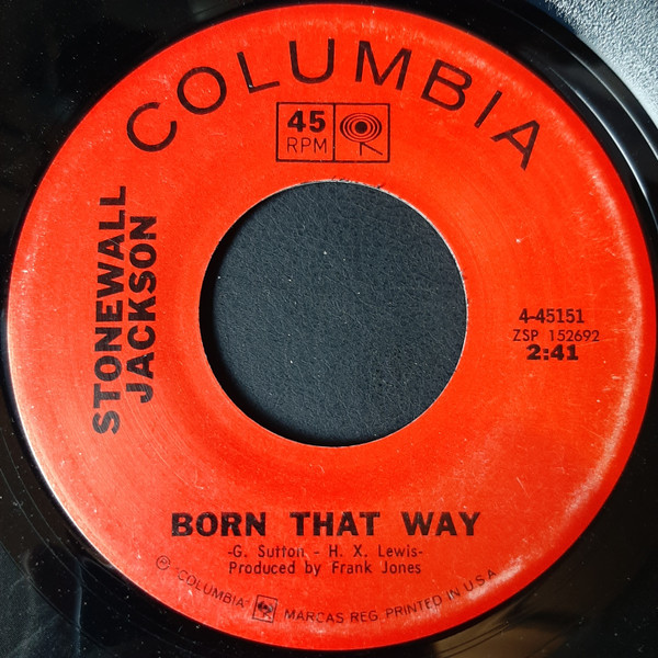Stonewall Jackson - Born That Way (7", Single)