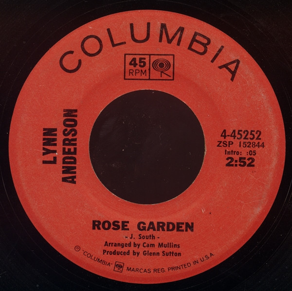 Lynn Anderson - Rose Garden / Nothing Between Us - Columbia - 4-45252 - 7", Single, San 1142721397