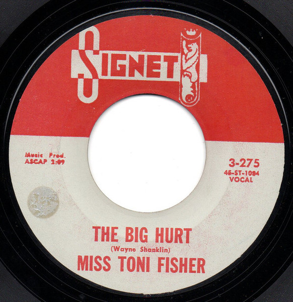 Toni Fisher - The Big Hurt / Memphis Belle - Signet - 3-275 - 7" 1142737274