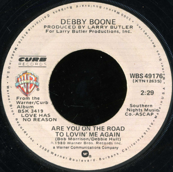 Debby Boone - Are You On The Road To Lovin' Me Again - Warner Bros. Records, Curb Records - WBS 49176 - 7" 1143189944