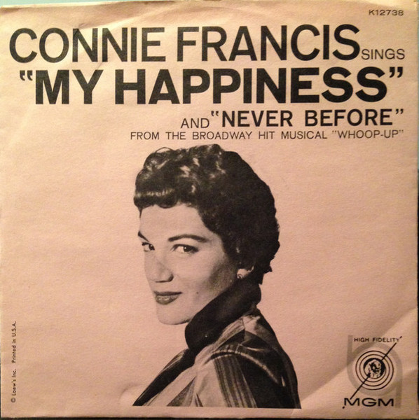 Connie Francis - My Happiness / Never Before - MGM Records - K12738 - 7", Single 1144532110