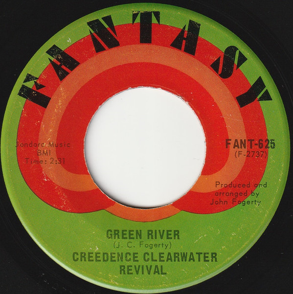 Creedence Clearwater Revival - Green River / Commotion (7", Single, Ind)