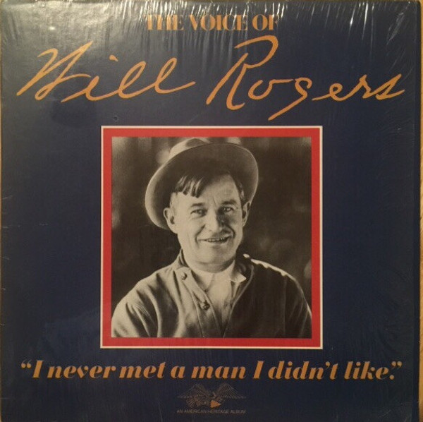 Will Rogers (2) - The Voice of Will Rogers (LP)