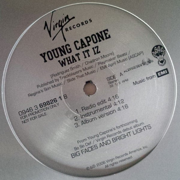 Young Capone - What It Iz (12", Promo)