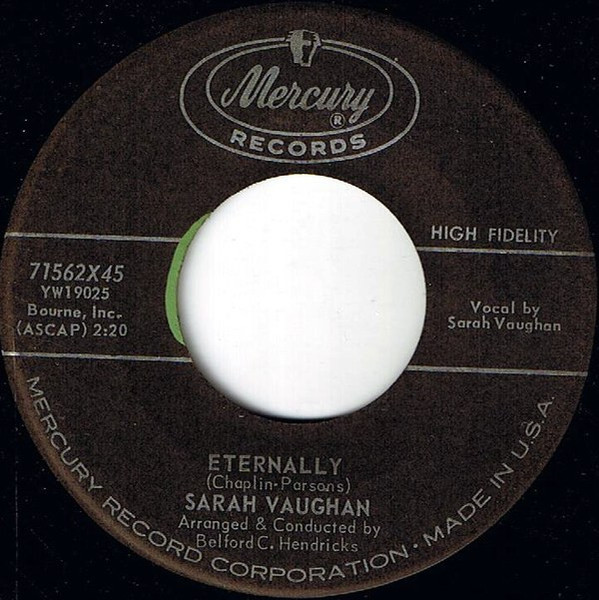 Sarah Vaughan - Eternally / You're My Baby - Mercury - 71562X45 - 7", Single 1154476125