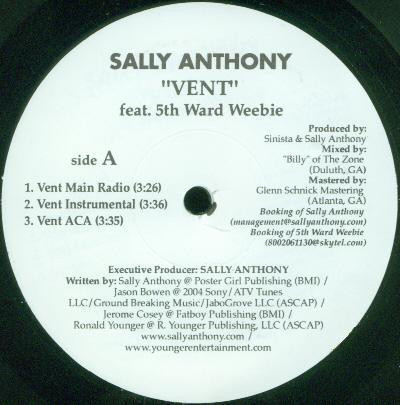 Sally Anthony - Vent (12")