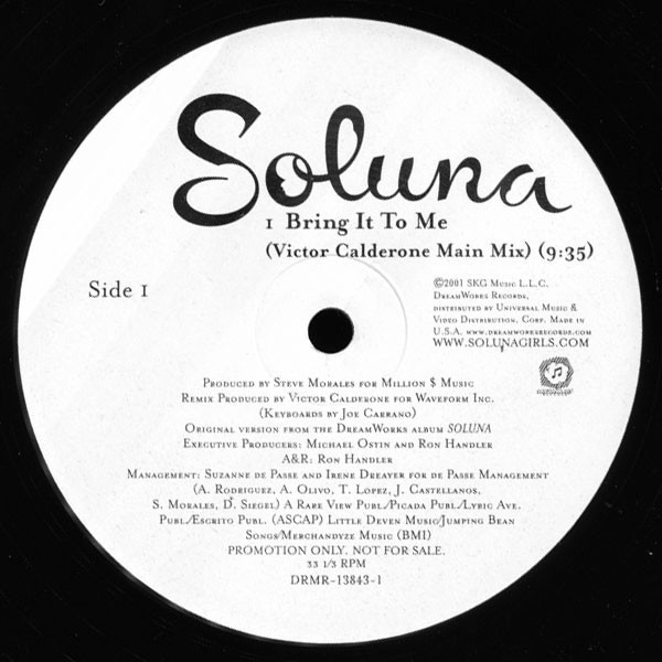 Soluna - Bring It To Me (12", Promo)