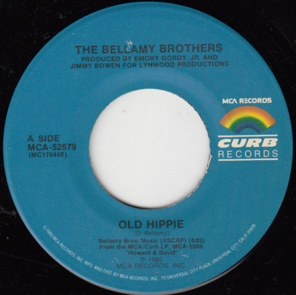 The Bellamy Brothers* - Old Hippie (7", Single, Pin)