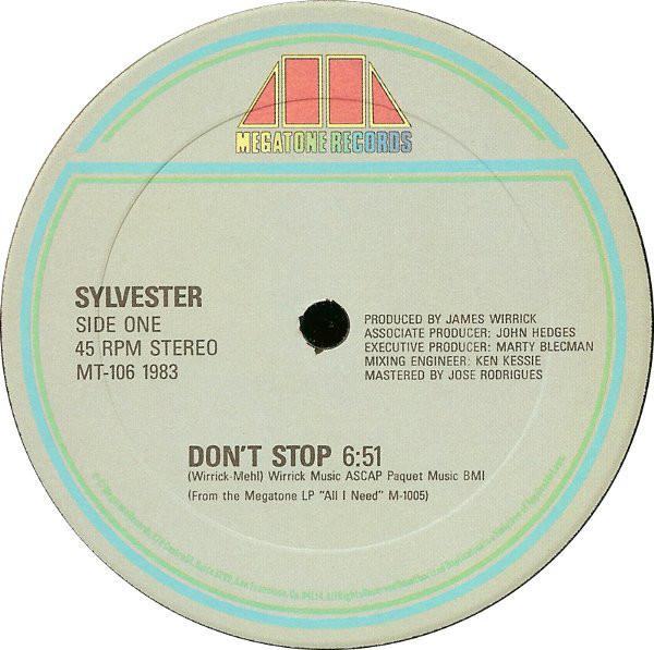 Sylvester - Don't Stop / Hard Up (12")