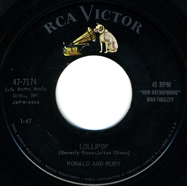 Ronald & Ruby - Lollipop / Fickle Baby - RCA Victor - 47-7174 - 7", Single 1157294969