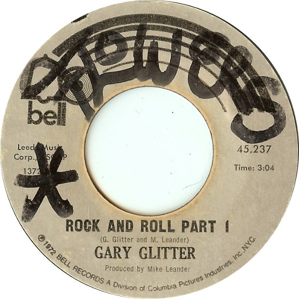 Gary Glitter - Rock And Roll (7", Single, Styrene, She)