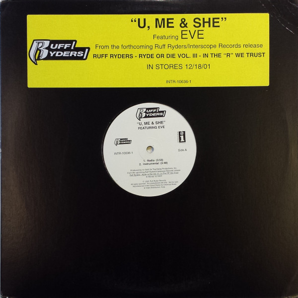 Ruff Ryders - U, Me & She (12", Single, Promo)