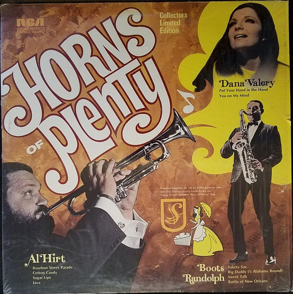 Al Hirt, Boots Randolph, Dana Valery - Horns Of Plenty - RCA Special Products, RCA Victor - PRS-372 - LP, Comp, Ltd 1157731429