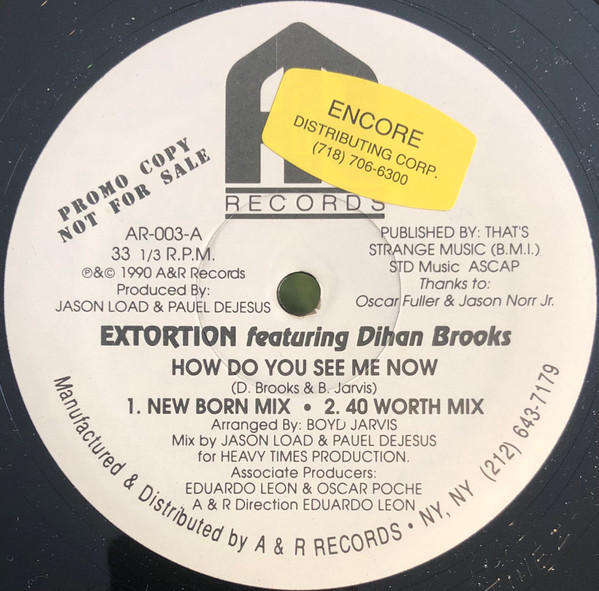 Extortion Featuring Dihan Brooks - How Do You See Me Now (12", Promo)