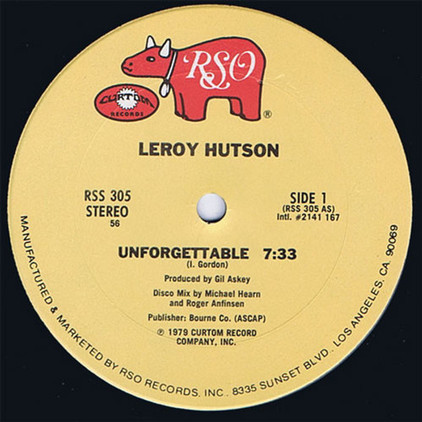Leroy Hutson - Unforgettable (12", 56)
