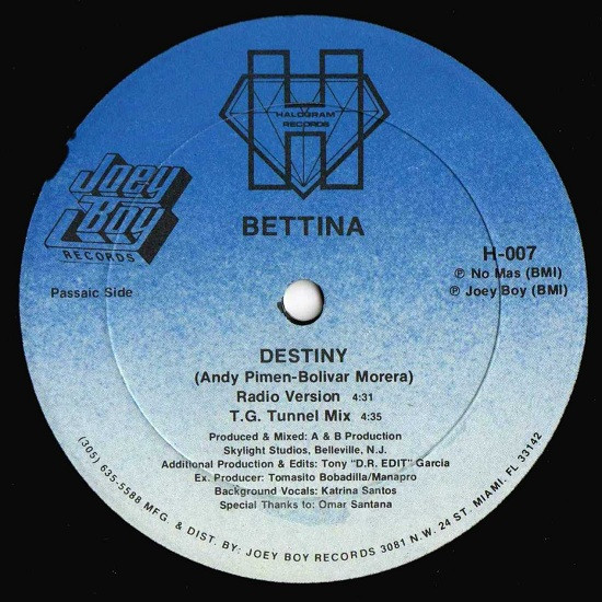 Bettina - Destiny (12")