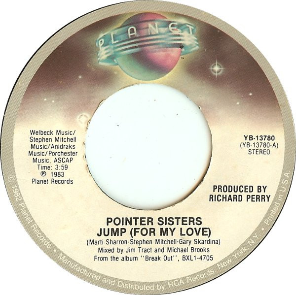 Pointer Sisters - Jump (For My Love) - Planet (15) - YB-13780 - 7", Single, Mon 1164085059