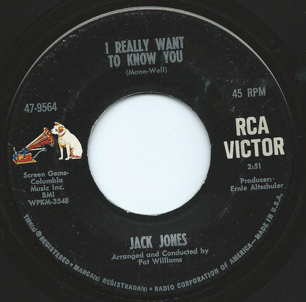 Jack Jones - I Really Want To Know You / This World Is Yours (7")