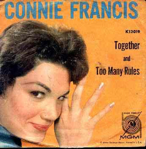 Connie Francis - Together / Too Many Rules - MGM Records - K13019 - 7", Single 1164926472