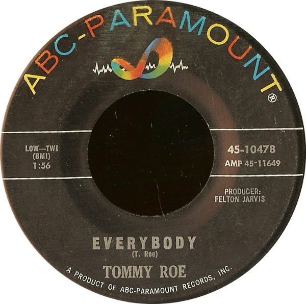 Tommy Roe - Everybody - ABC-Paramount - 45-10478 - 7", Single 1164963582