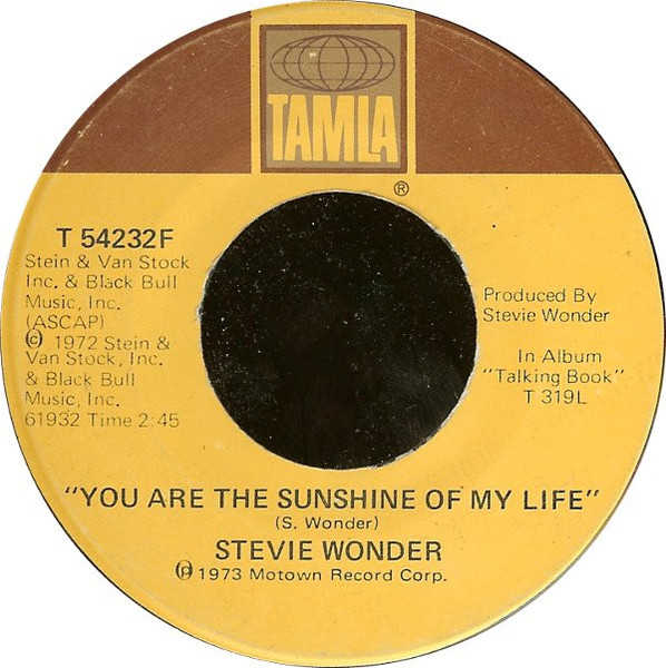 Stevie Wonder - You Are The Sunshine Of My Life / Tuesday Heartbreak - Tamla - T 54232F - 7", Single 1165364148