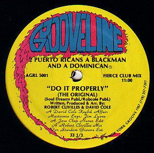 2 Puerto Ricans, A Blackman And A Dominican - Do It Properly (The Original) (12", RE)