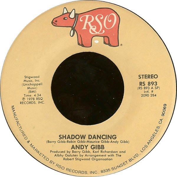 Andy Gibb - Shadow Dancing - RSO, RSO - RS 893, 2090 284 - 7", Single, Spe 1168819622