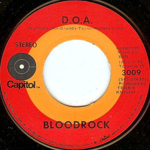 Bloodrock - D.O.A. (7", Single, Win)