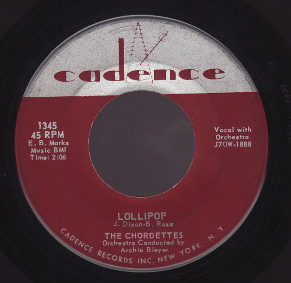 The Chordettes - Lollipop (7", Single, RCA)
