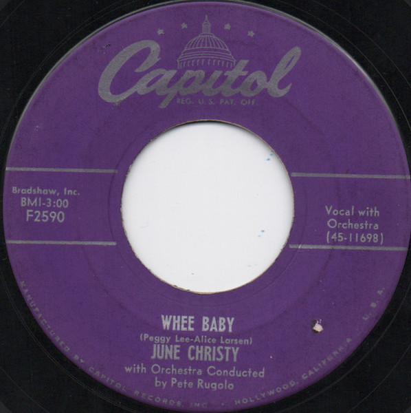 June Christy - Whee Baby / Not I (7")