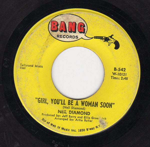 Neil Diamond - Girl, You'll Be A Woman Soon  (7", Single, Mono, Spe)