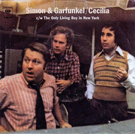 Simon & Garfunkel - Cecilia / The Only Living Boy In New York (7", Single, Ter)