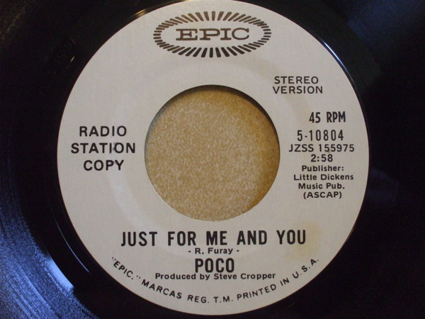 Poco (3) - Just For Me And You  - Epic - 5-10804 - 7", Single, Promo 1171930214