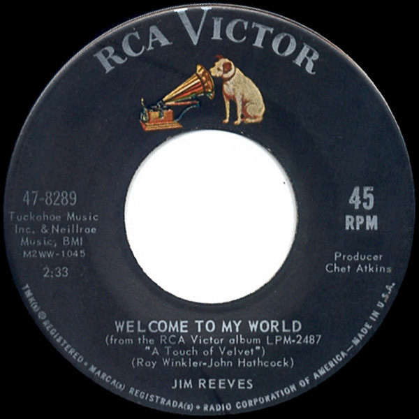 Jim Reeves - Welcome To My World / Good Morning Self (7", Single, Roc)
