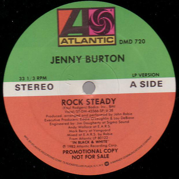 Jenny Burton - Rock Steady - Atlantic - DMD 720 - 12", Maxi, Promo 1172423888