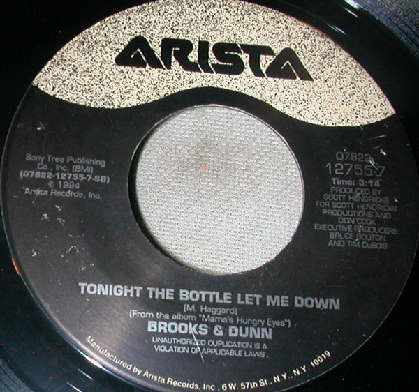 Jed Zeppelin / Brooks & Dunn - Workin' Man Blues / Tonight The Bottle Let Me Down - Arista - 07822-12755-7 - 7", Single 1173046365