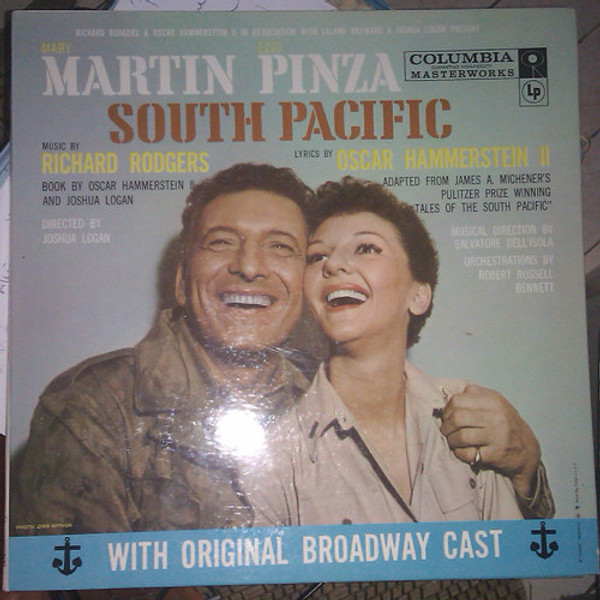 Mary Martin, Ezio Pinza, Richard Rodgers / Oscar Hammerstein 2nd* With Original Broadway Cast* - South Pacific (LP, Album, Mono, RE, Gat)