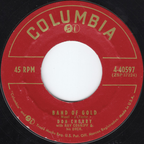 Don Cherry (2) - Band Of Gold - Columbia - 4-40597 - 7", Single 1173051467