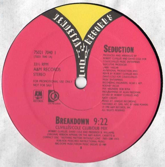Seduction - Breakdown (12", Promo)