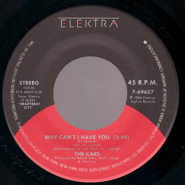 The Cars - Why Can't I Have You (7", Single, Spe)