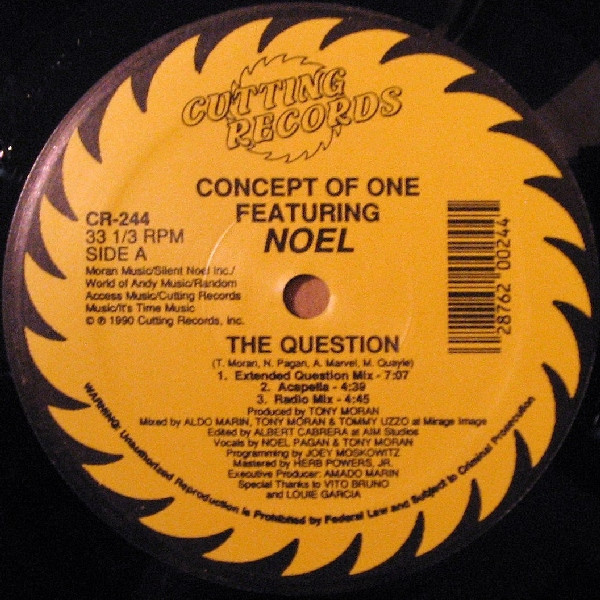 Concept Of One Featuring Noel - The Question (12")