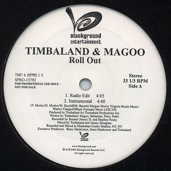 Timbaland & Magoo - Roll Out (12", Promo)