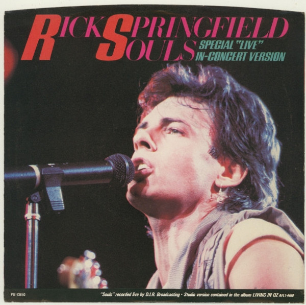 Rick Springfield - Souls - RCA - PB-13650 - 7", Single 1175812652