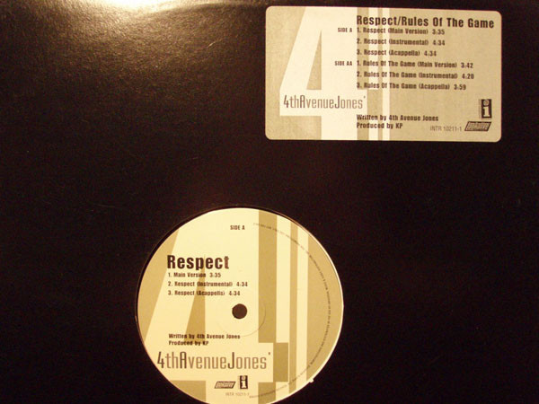 4th Avenue Jones - Respect / Rules Of The Game - Interscope Records, Lookalive Records - INTR 10211-1 - 12", Promo 1177044246