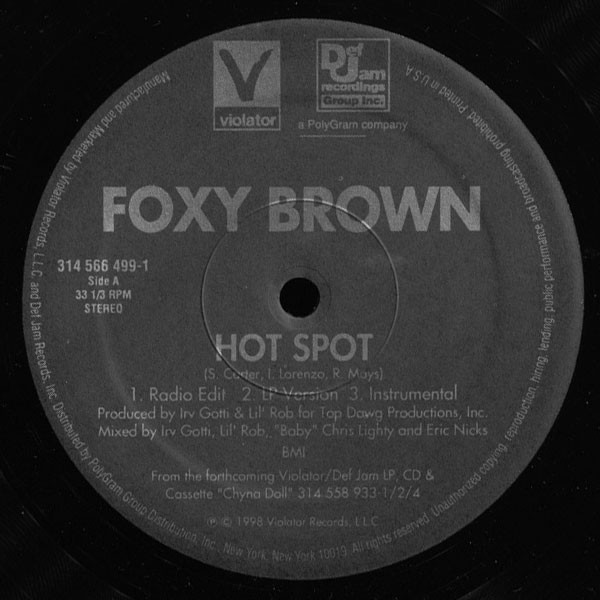 Foxy Brown - Hot Spot (12")