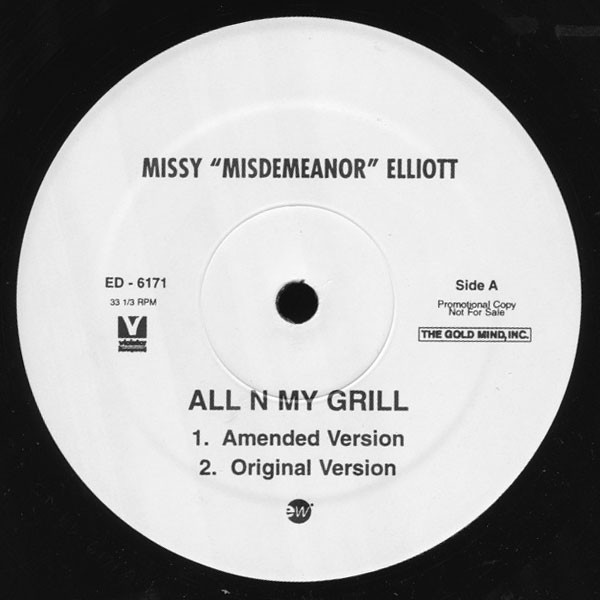 Missy "Misdemeanor" Elliott* - All N My Grill (12", Promo)
