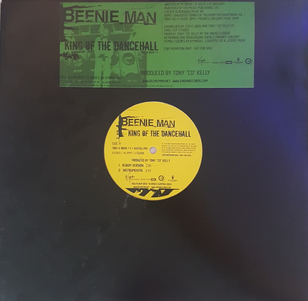 Beenie Man - King Of The Dancehall - Virgin Records America, Inc. - 7087 6 18695 1 4 - 12", Promo 1180185949