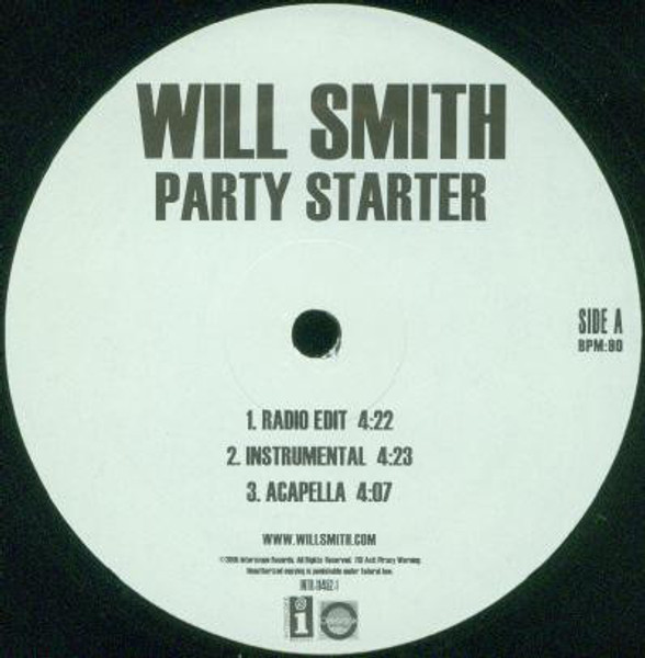 Will Smith - Party Starter (12", Promo)